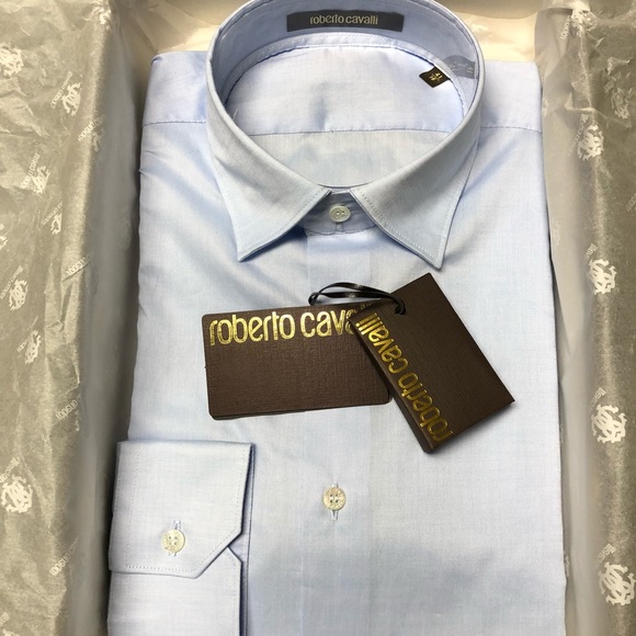 Roberto cavalli mens dress shirts Clearance